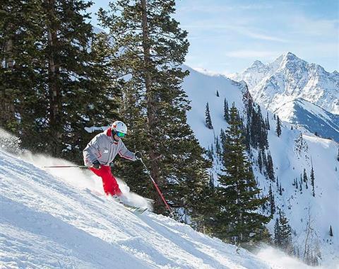 skier on mountain