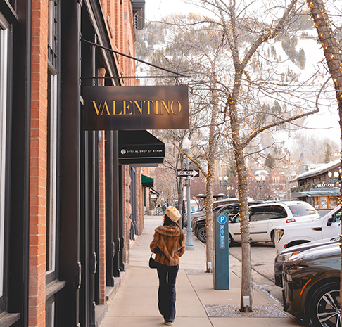 Shopping in downtown Aspen