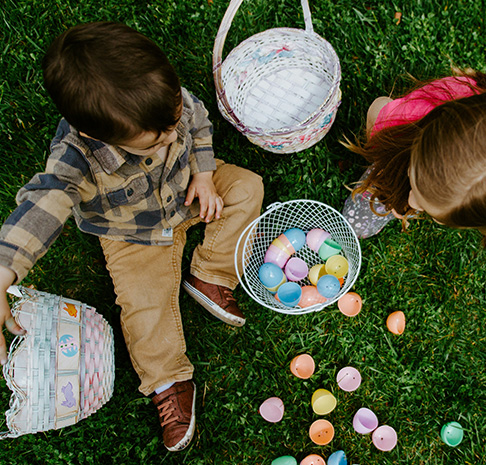 Children celebrating Easter