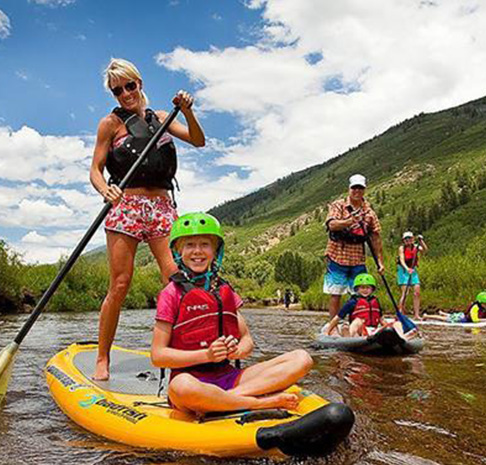 Family Paddleboarding