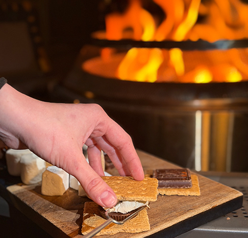 S'mores by the fire