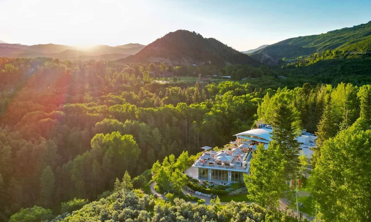 Aerial view of Aspen Meadows