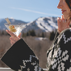 Cocktails and Mountain Vistas
