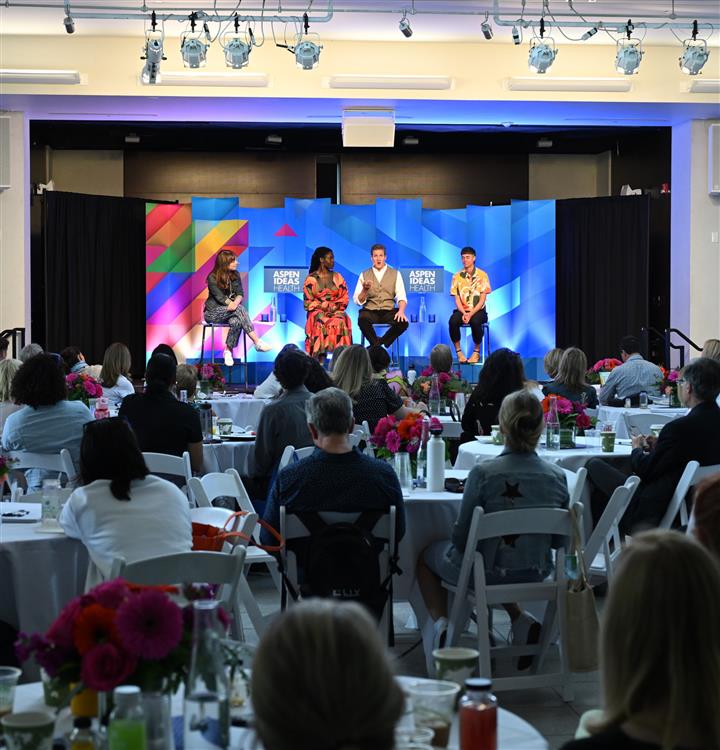 Aspen Ideas Health Talk with three panelists