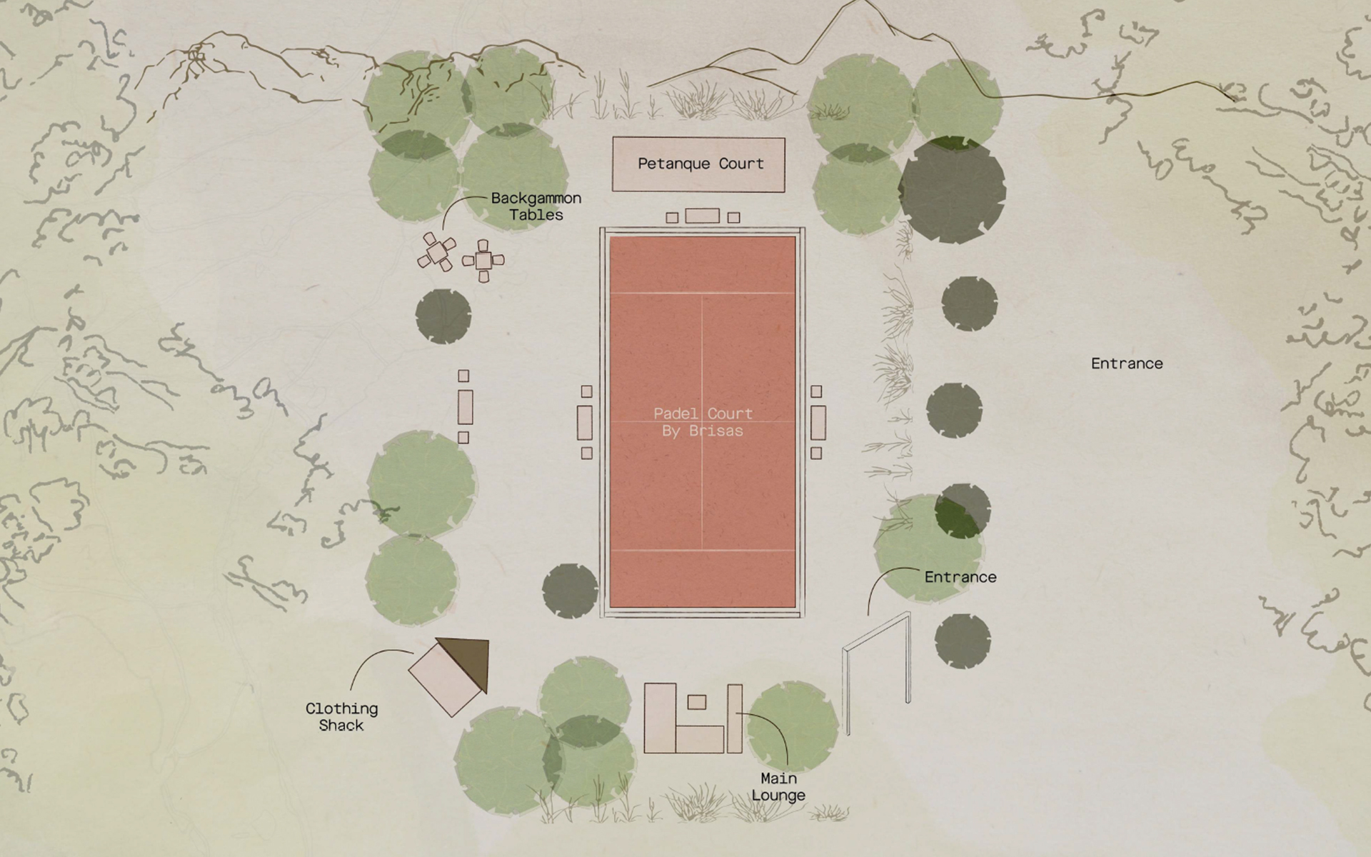 padel court by brisas