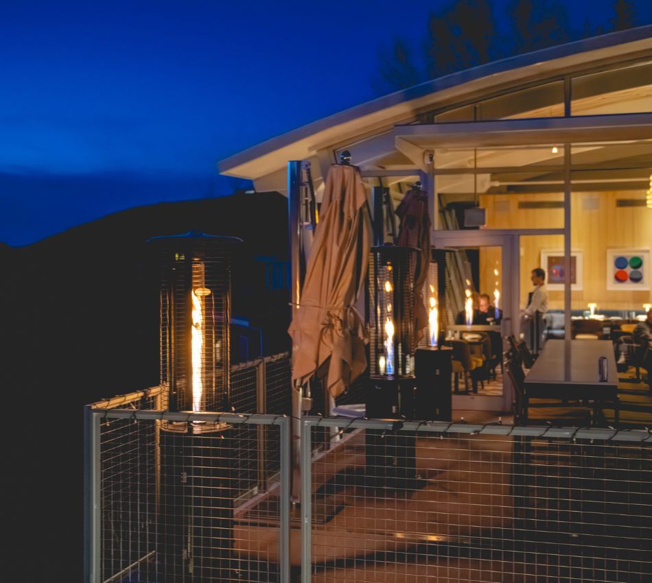 Terrace with mountain views at West End Social