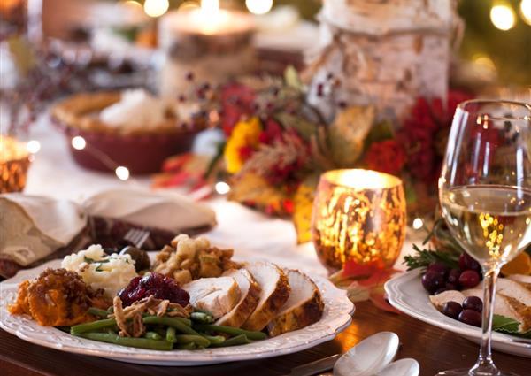 Thanksgiving dinner plate 