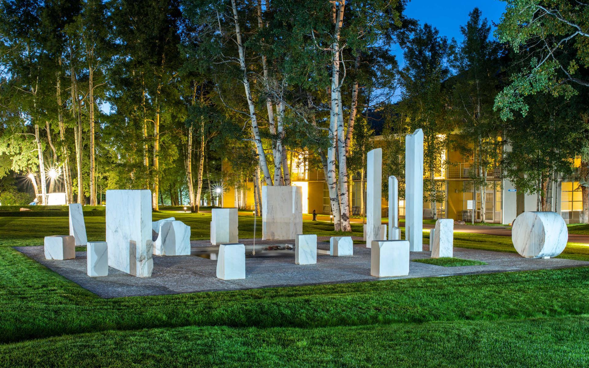 Marble Garden shot at dusk